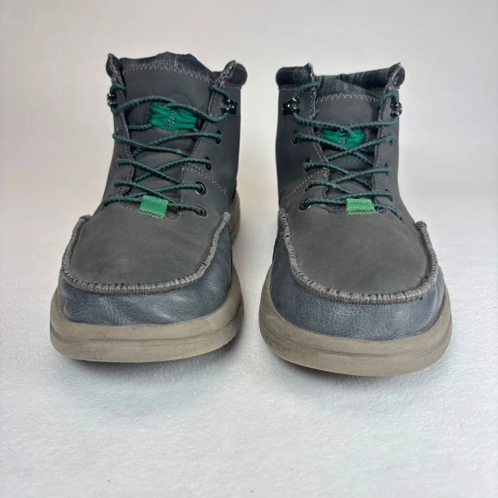 Hey Dude Chukka Boots Bradley Classic Gray Plaid Gorpcore Outdoors Casual Sz 11